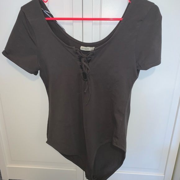 Cotton On Tops - Lace up bodysuit